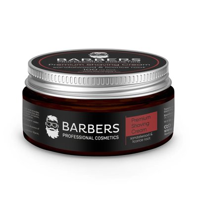 Крем для гоління з заспокійливим ефектом Barbers Sandalwood-Licorice Root 100 мл 735022 фото