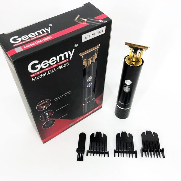 Професійна окантувальна машинка GEEMY GM-6605 для стрижки волосся, окантовки, бороди та вусів ws44182-1 фото