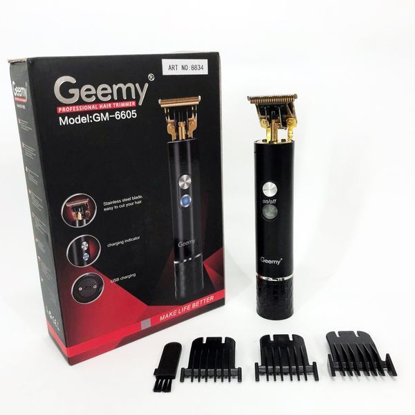 Професійна окантувальна машинка GEEMY GM-6605 для стрижки волосся, окантовки, бороди та вусів ws44182-1 фото