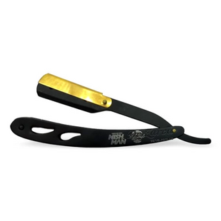 Небезпечна бритва Nishman Metal Barber Razor Black & Gold 2000006278012 фото