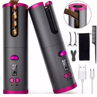 Плойка авто-бигуди для завивки волос, беспроводной Ramindong Hair curler. Цвет: серый ws43416 фото