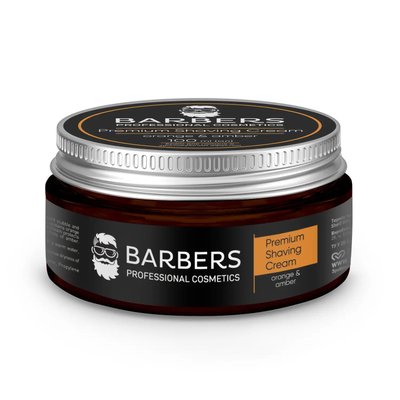 Крем для гоління зі зволожуючим ефектом Barbers Orange-Amber 100 мл 735023 фото