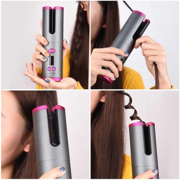 Плойка авто-бигуди для завивки волос, беспроводной Ramindong Hair curler. Цвет: серый ws43416 фото
