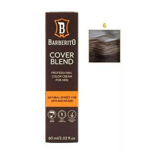 Мужская краска для маскировки седины Barberito Cover Blend 6 Dark Blonde Темный блондин 60 мл 5908015590040 фото