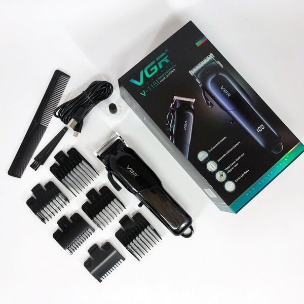 Машинка для стрижки волос и бороды VGR V-118, Машинка для стрижки волос беспроводна, Электробритва ws88782-1 фото