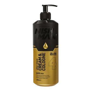 Бальзам після гоління Nishman After Shave Cream & Cologne 4 Gold One 400 мл 8681665066437 фото