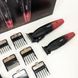 Професійний набір для стрижки волосся VGR V-640 акумуляторний Barber Combo PREMIUM. Колір: червоний ws47295-1 фото 19