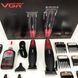 Професійний набір для стрижки волосся VGR V-640 акумуляторний Barber Combo PREMIUM. Колір: червоний ws47295-1 фото 2